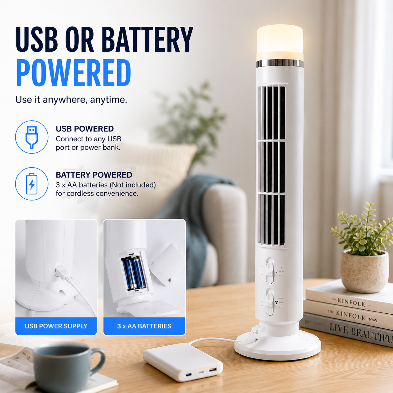 Ending Soon: 40% OFF Our Smart LED Tower Fan – Sale Ends Tonight! ⏳